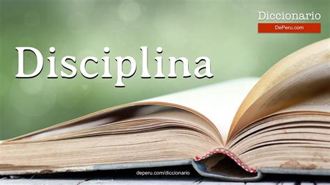 disciplina rae|disciplinar significado.